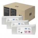 Hewlett Packard HP C5071A ( HP 81 ) Dye Ink Light Magenta InkJet Cartridge Multi-Pack ( 3 Pack of C4935A ) 